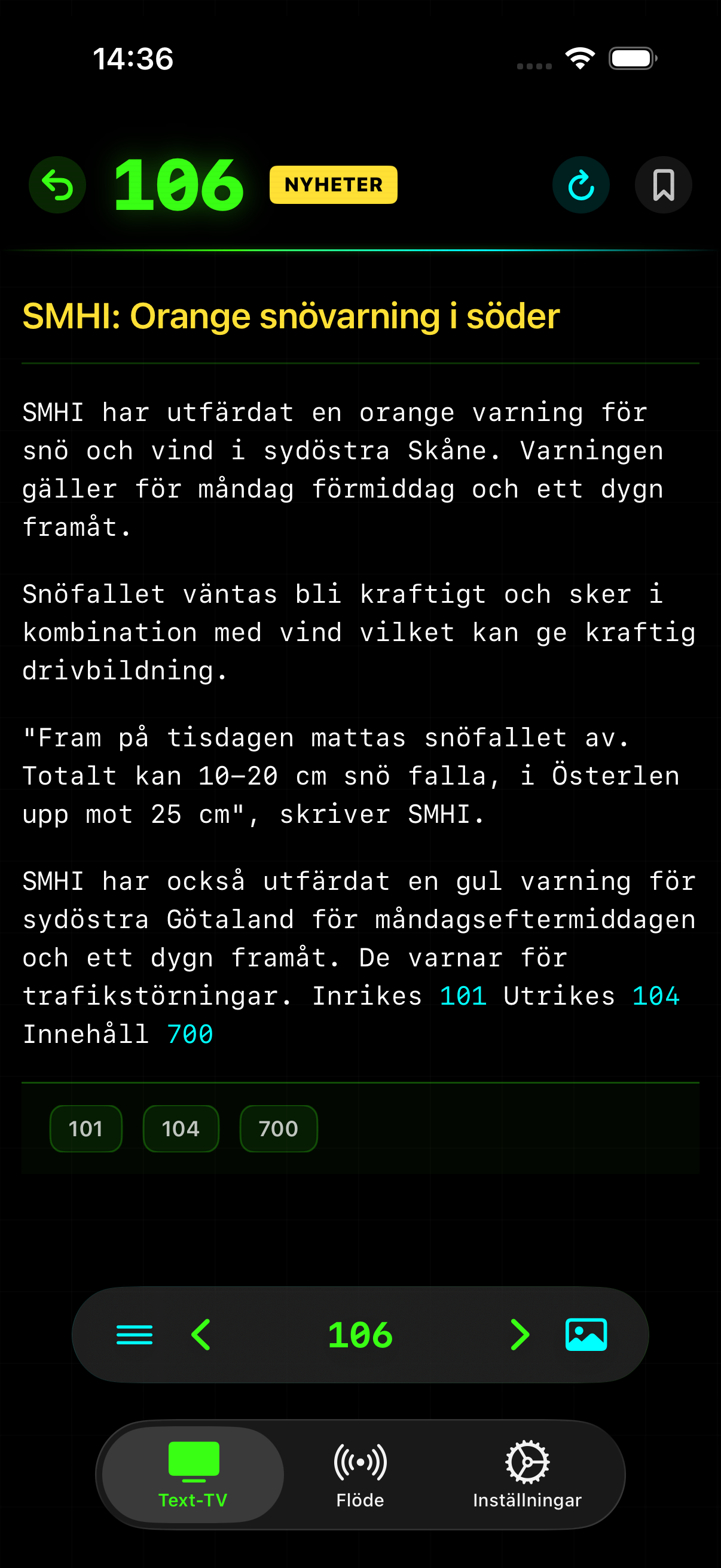 EuroText App Interface